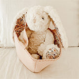 'Faith' Cream Floral Bunny Plush Toy